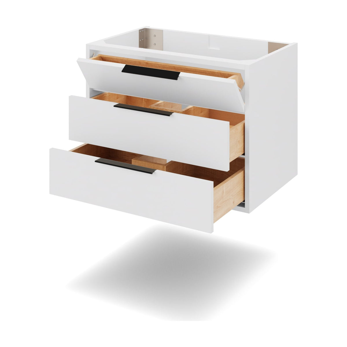 Gardner 30" Single Bowl Wall Mounted Bathroom Vanity, alternate view