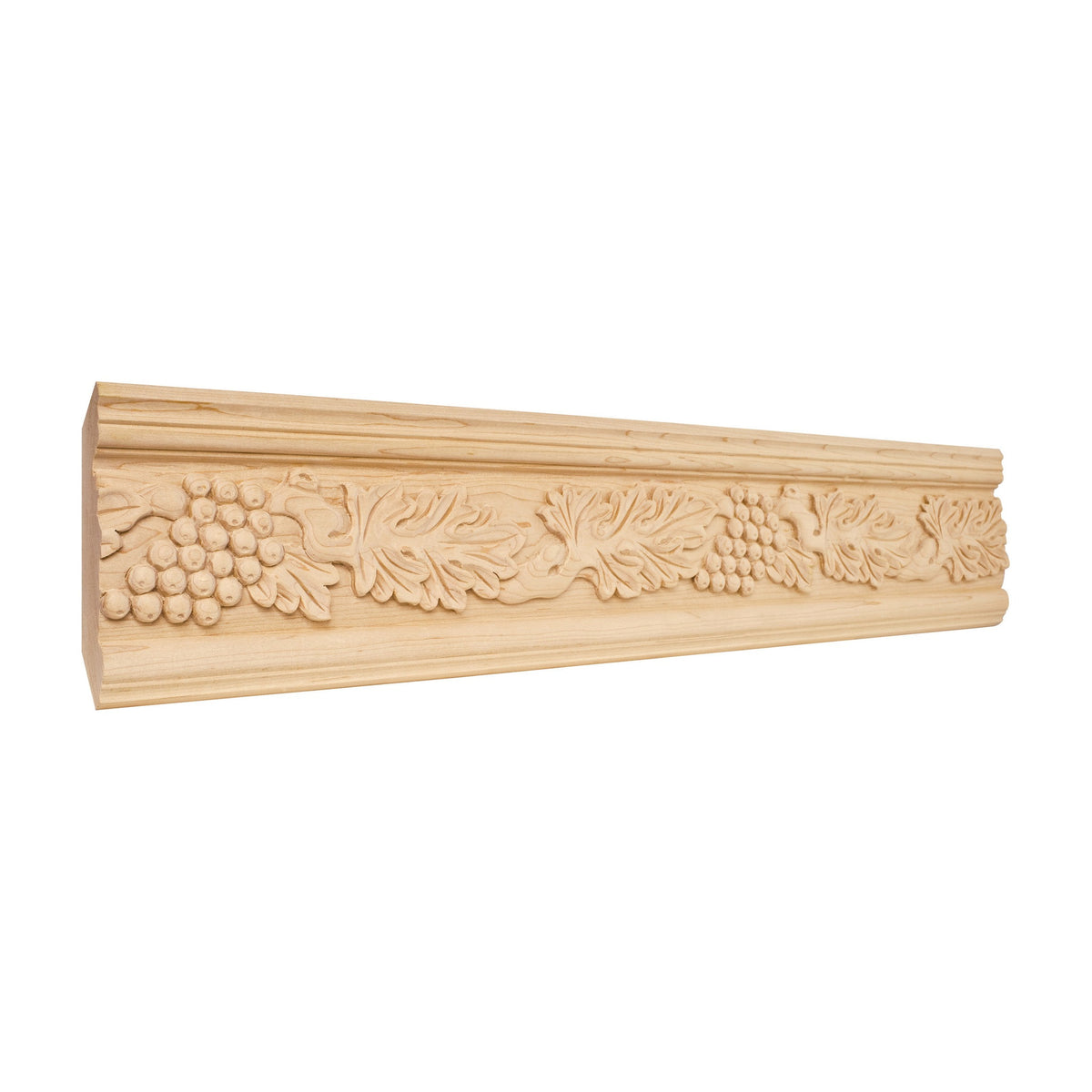 Grape Hand Carved Moulding, 4-3/4" x 1-1/8" x 8 ft stick