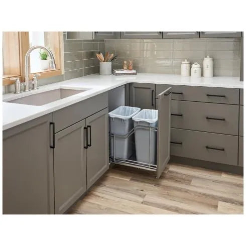 Greer STORAGE WITH STYLE® Metal Soft-close Trashcan Pullout