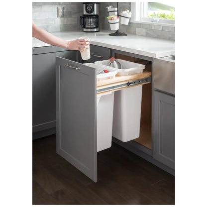 Guinevere Wood Top-Mount Trashcan Pullout Kit