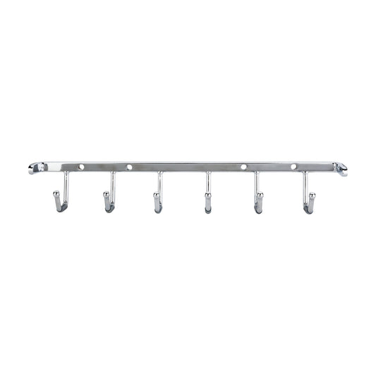 Gwendolyn 11" Screw Mounted Belt Rack in Polished Chrome