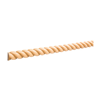 Half Round Rope Moulding, 1" Half Round x 8 ft stick