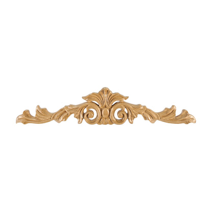 Hand Carved Acanthus Wood Onlay, 15-1/4" x 1/2" x 3-1/4"
