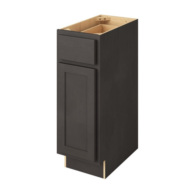 Hatteras 12" Freestanding Bathroom Vanity Side Cabinet with Door and Drawer, Slate