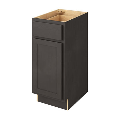 Hatteras 15" Freestanding Bathroom Vanity Side Cabinet with Door and Drawer, Slate