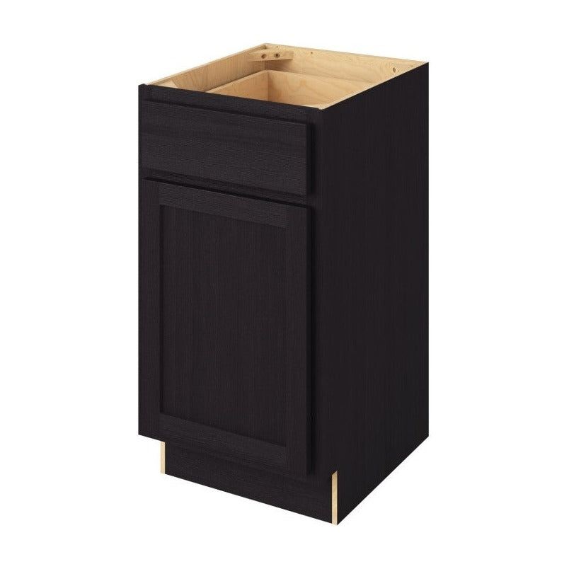 Hatteras 18" Freestanding Bathroom Vanity Side Cabinet with Door and Drawer, Espresso