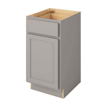 Hatteras 18" Freestanding Bathroom Vanity Side Cabinet with Door and Drawer, Pebble Grey