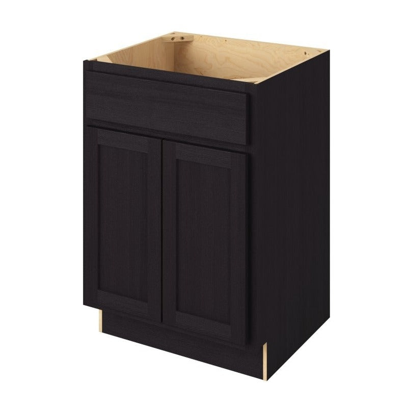 Hatteras 24" Single Sink Base Freestanding Bathroom Vanity, Espresso