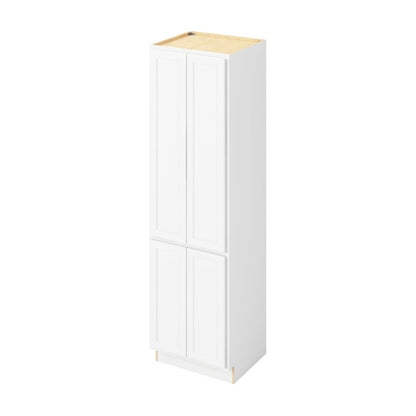 Hatteras 24" x 84" Linen Cabinet, Polar White