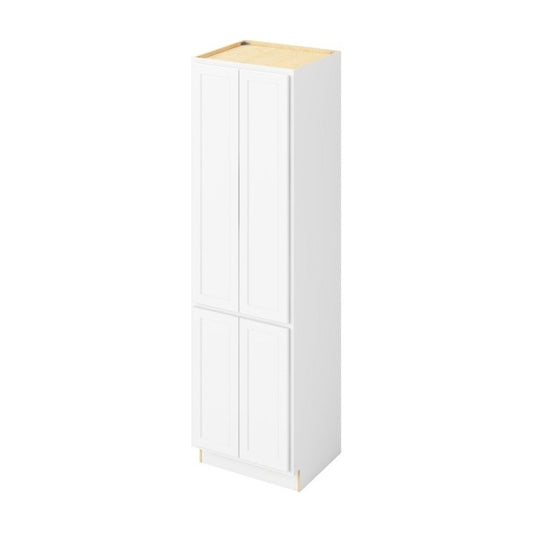 Hatteras 24" x 84" Linen Cabinet, Polar White