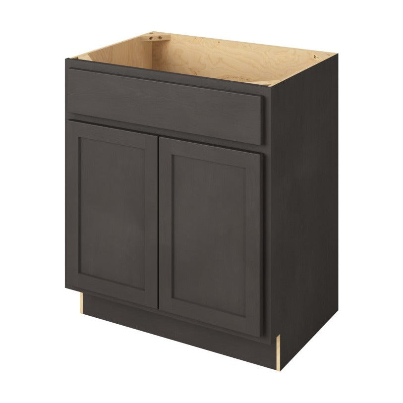Hatteras 30" Single Sink Base Freestanding Bathroom Vanity, Slate