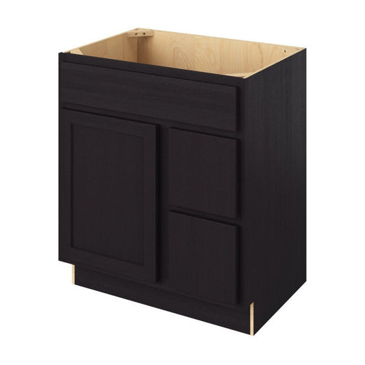Hatteras 30" Sink Base with Right Drawers Freestanding Bathroom Vanity in Espresso