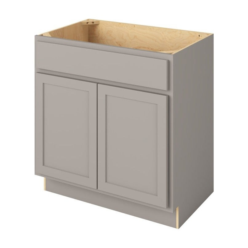 Hatteras 33" Single Sink Base Freestanding Bathroom Vanity, Pebble Grey