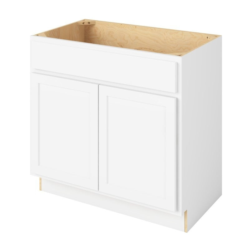 Hatteras 36" Single Sink Base Freestanding Bathroom Vanity, Polar White