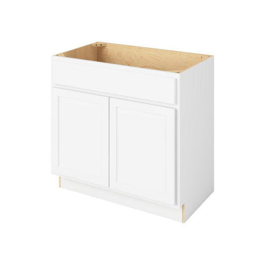 Hatteras 36" Single Sink Base Freestanding Bathroom Vanity, Polar White