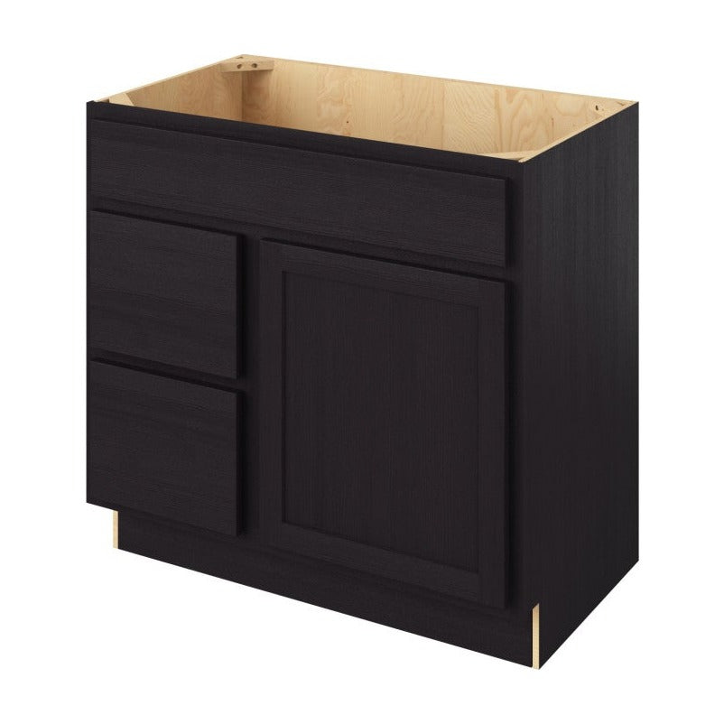 Hatteras 36" Sink Base with Left Drawers Freestanding Bathroom Vanity, Espresso