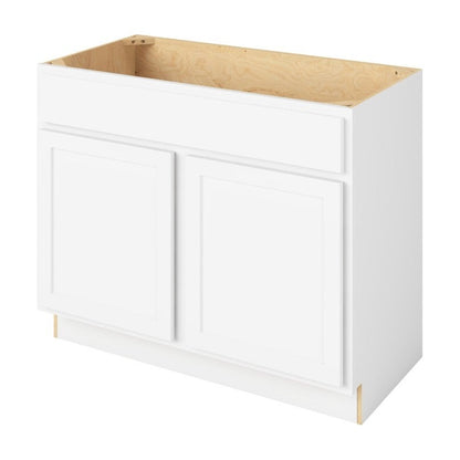 Hatteras 42" Single Sink Base Freestanding Bathroom Vanity, Polar White