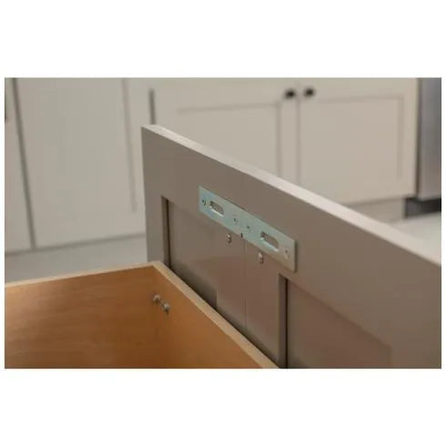Hazel Wood Bottom-Mount Soft-close Trashcan Rollout for Door Mounting