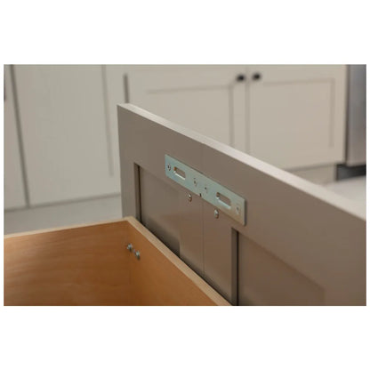 Hazel Wood Bottom-Mount Soft-close Trashcan Rollout for Door Mounting