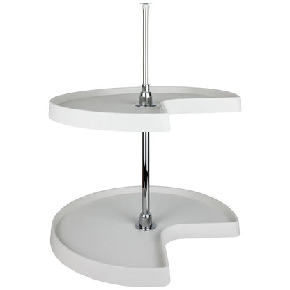 Heath Plastic Lazy Susan Set with Chrome Hubs