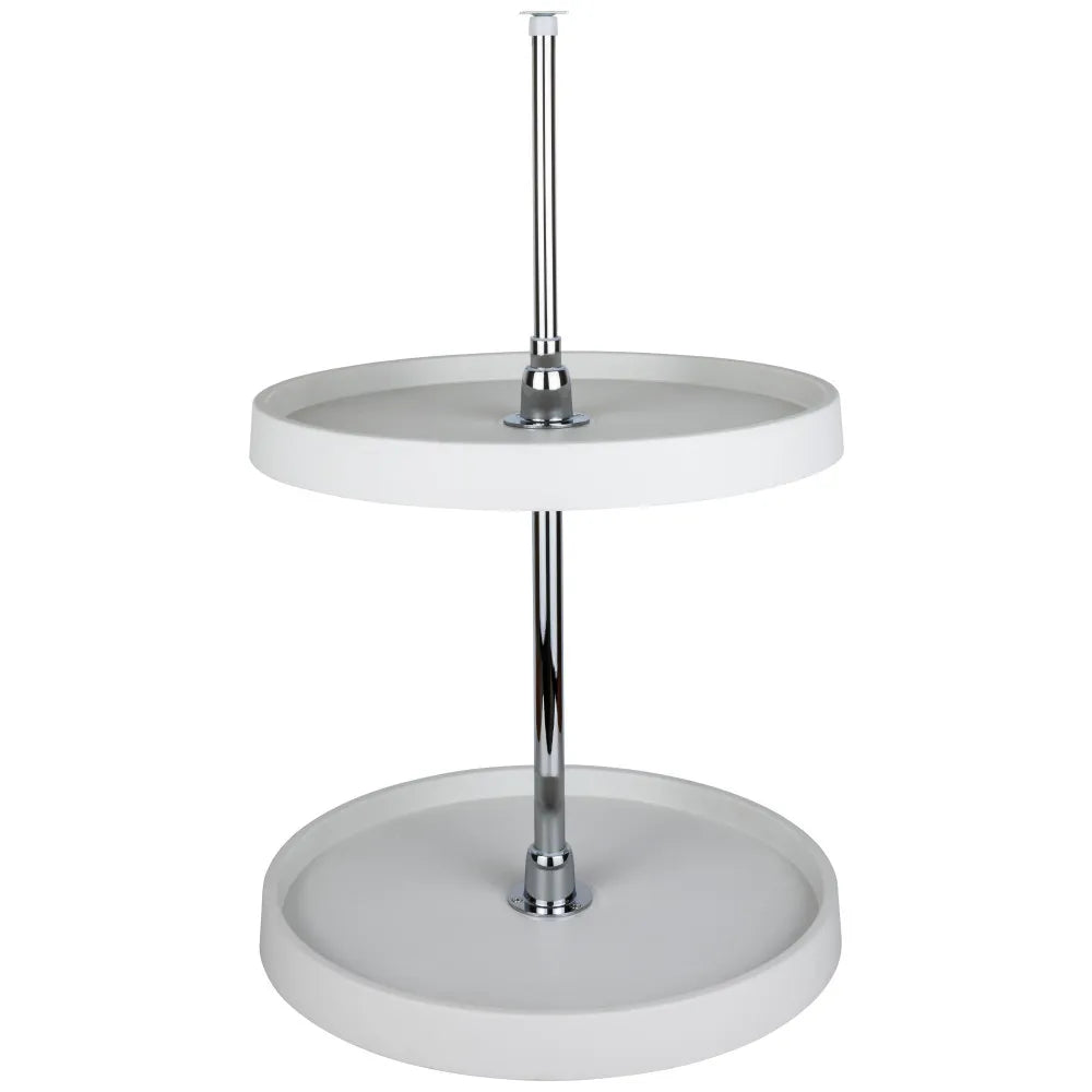 Heath Plastic Lazy Susan Set with Chrome Hubs