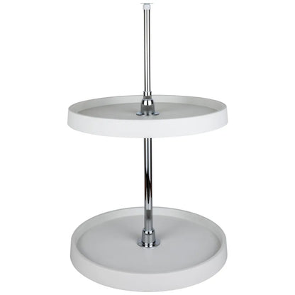 Heath Plastic Lazy Susan Set with Chrome Hubs