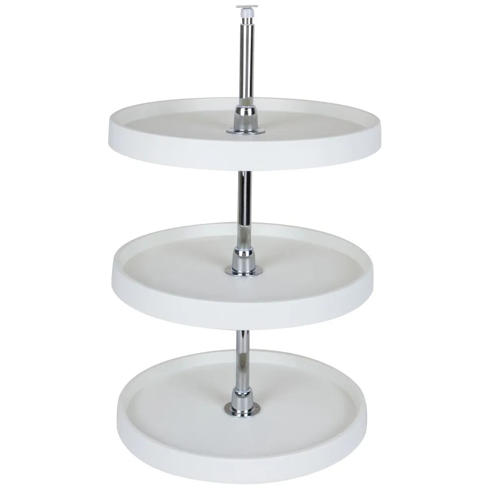 Heath Plastic Lazy Susan Set with Chrome Hubs