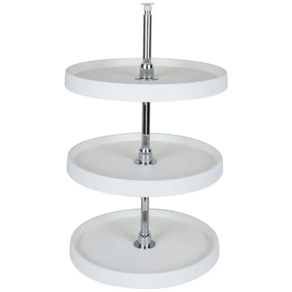Heath Plastic Lazy Susan Set with Chrome Hubs