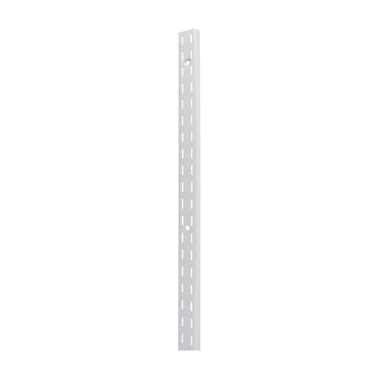 Heavy Duty Double Slot Shelf Standard in White