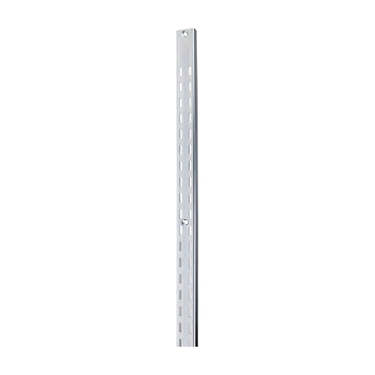 Heavy Duty Double Slot Shelf Standard in Zinc
