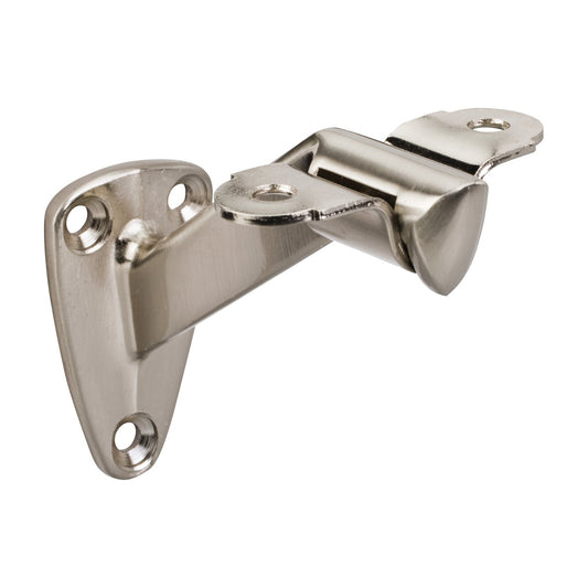 Heavy Duty Handrail Bracket in Satin Nickel