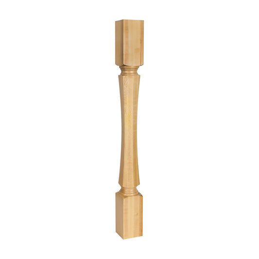 Hexagonal Wood Post, 3-1/2" x 3-1/2" x 35-1/2"