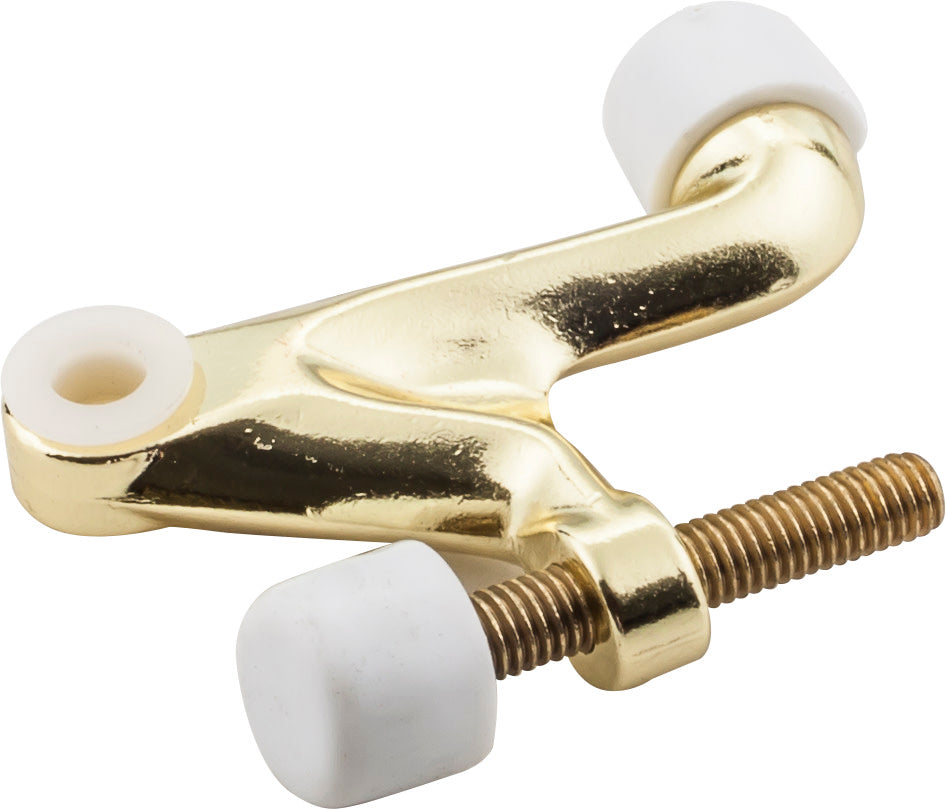Hinge Pin Door Stop, Polished Brass