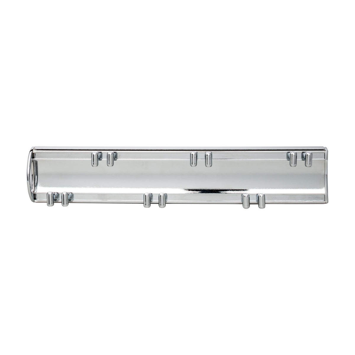 Hollis 14" Push-to-Open Sliding Belt Rack, Polished Chrome