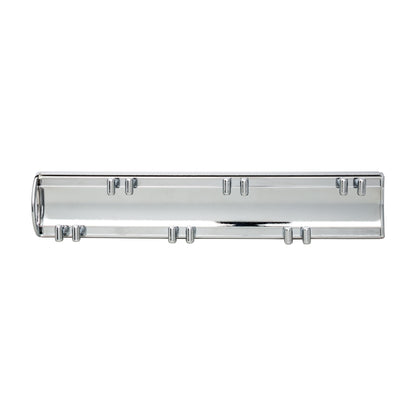 Hollis 14" Push-to-Open Sliding Belt Rack, Polished Chrome