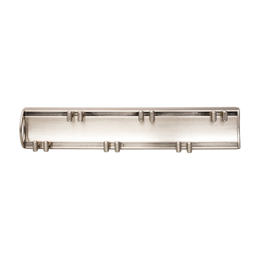 Hollis 14" Push-to-Open Sliding Belt Rack in Satin Nickel