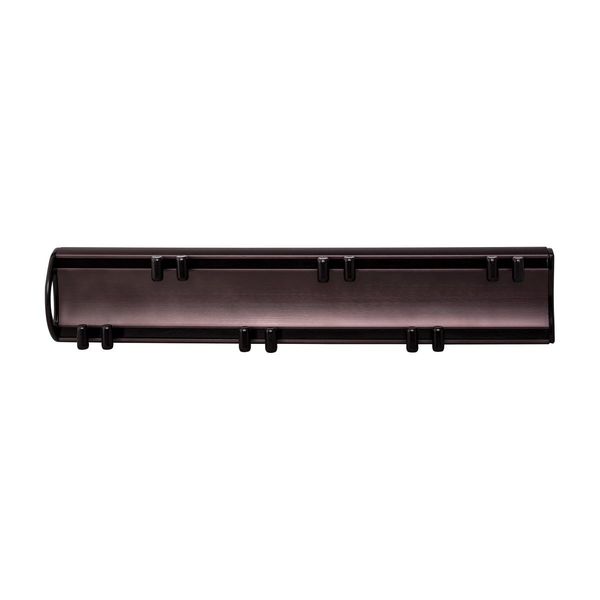 Hollis 14" Push-to-Open Sliding Belt Rack, Dark Bronze