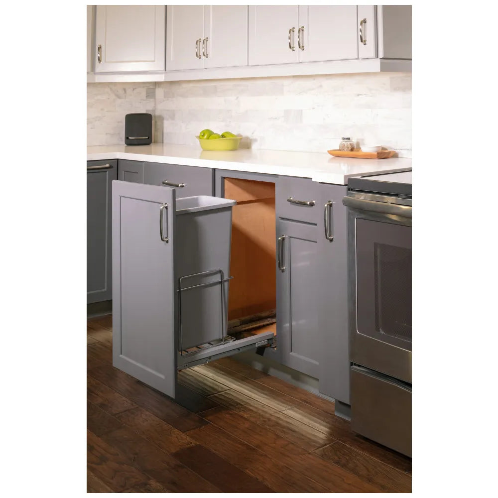 Izzy Wire Trashcan Pullout with Soft-close Slides