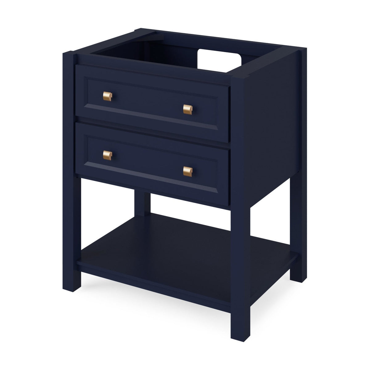 Jeffrey Alexander Adler 30" Single Bowl Freestanding Bathroom Vanity, Hale Blue
