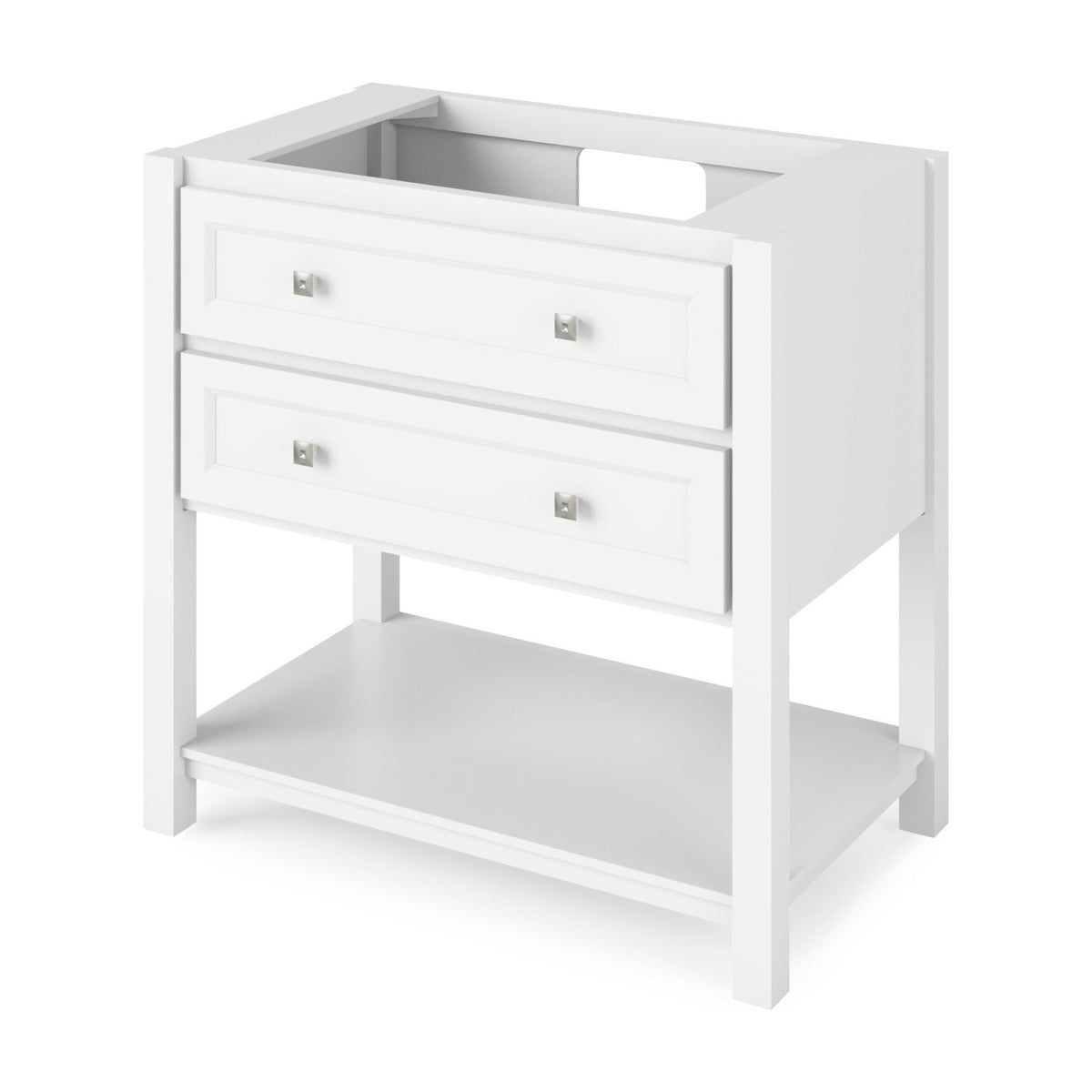 Jeffrey Alexander Adler 36" Single Bowl Freestanding Bathroom Vanity, White