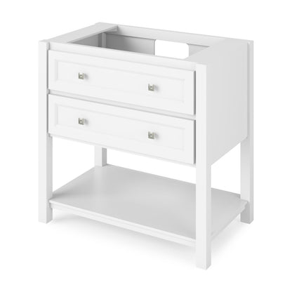 Jeffrey Alexander Adler 36" Single Bowl Freestanding Bathroom Vanity, White