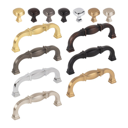 Jeffrey Alexander Audrey Handle knob and pull in all 7 finishes