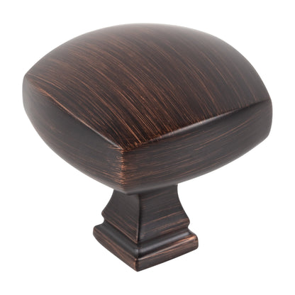 Jeffrey Alexander Audrey Handle in Brushed Oil Rubbed Bronze, 1 3/8" Square Knob