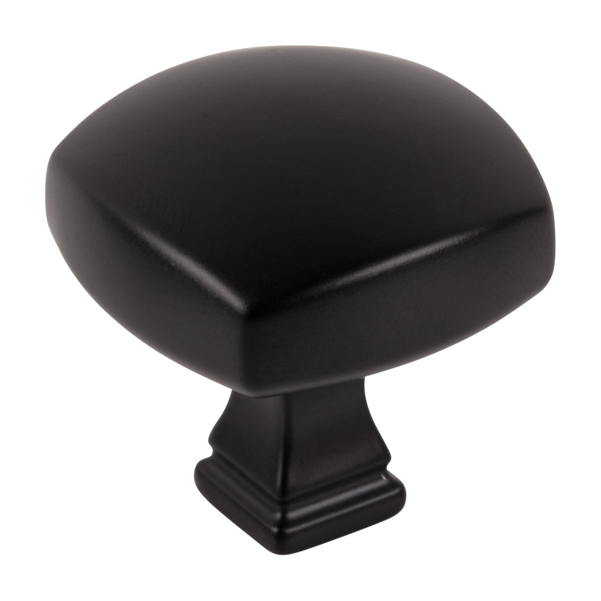Jeffrey Alexander Audrey Handle in Matte Black, 1 3/8" Square Knob