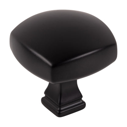 Jeffrey Alexander Audrey Handle in Matte Black, 1 3/8" Square Knob