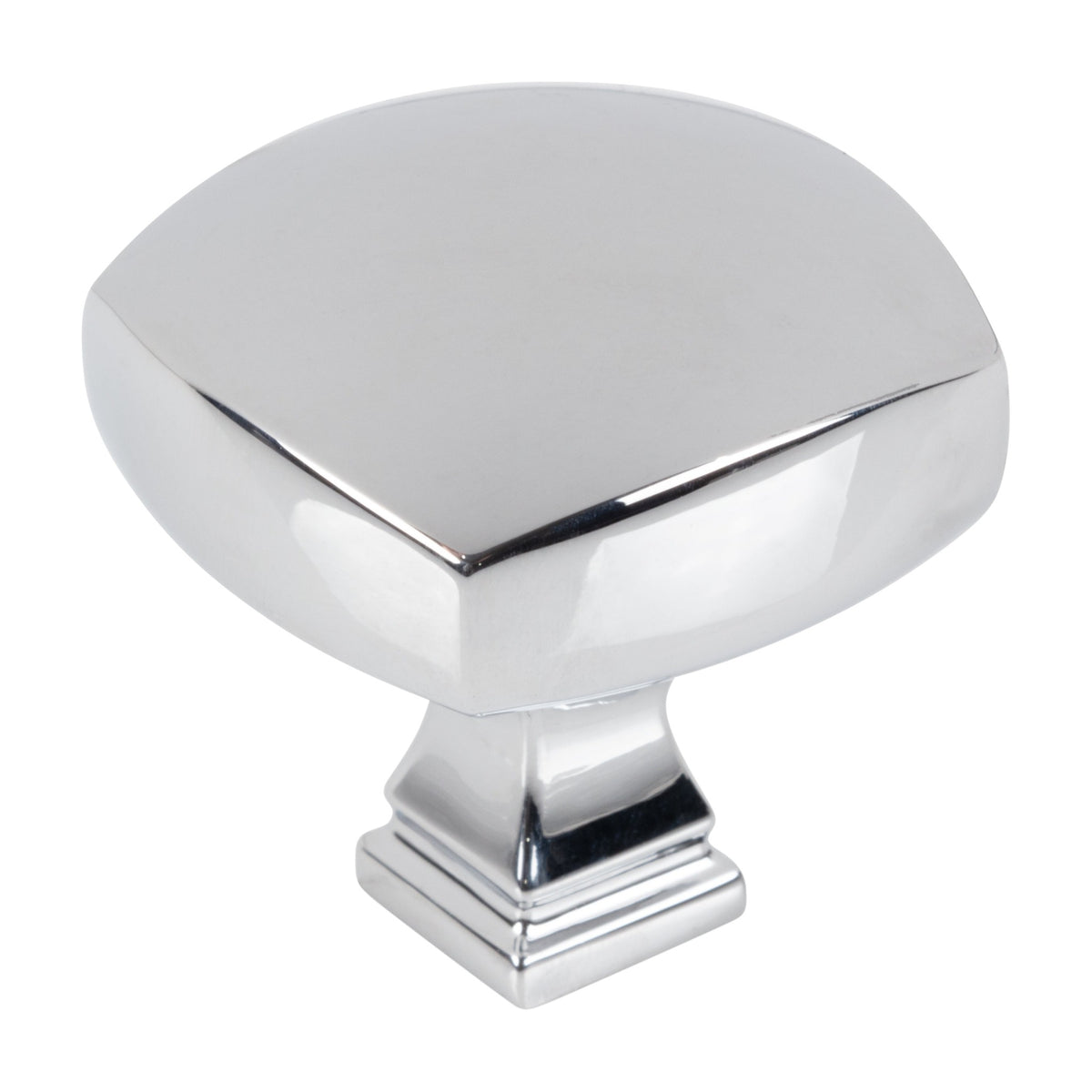 Jeffrey Alexander Audrey Handle in Polished Chrome, 1 3/8" Square Knob