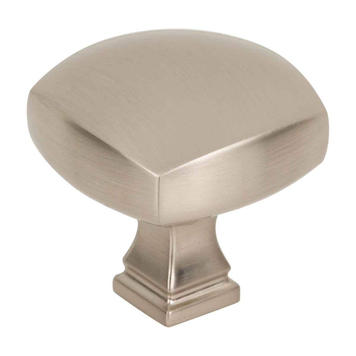Jeffrey Alexander Audrey Handle in Satin Nickel, 1 3/8" Square Knob