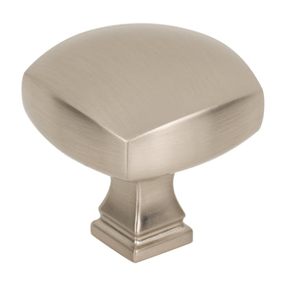 Jeffrey Alexander Audrey Handle in Satin Nickel, 1 3/8" Square Knob