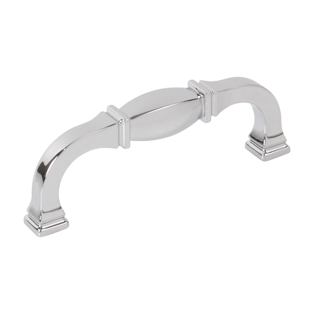 Jeffrey Alexander Audrey Handle in Polished Chrome, 3 3/4"