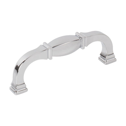 Jeffrey Alexander Audrey Handle in Polished Chrome, 3 3/4"